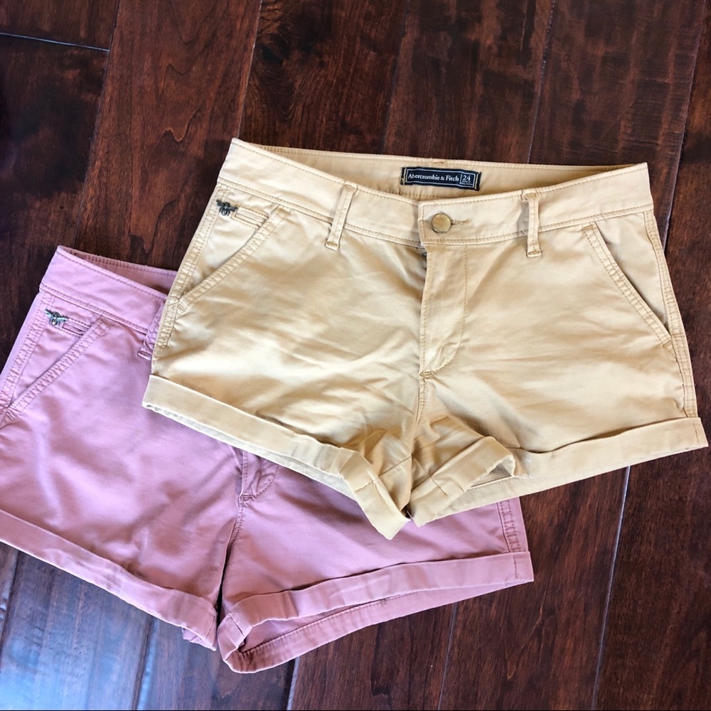 abercrombie and fitch cargo shorts set!!